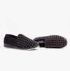 Padders ALBERT Mens Full Slippers Checked Black