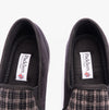 Padders ALBERT Mens Full Slippers Checked Black