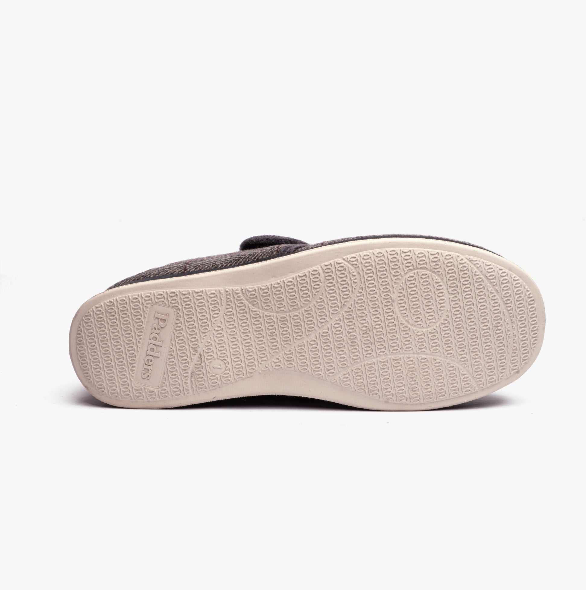 Padders CHARLES Mens (G Fit) Slippers Grey Combi