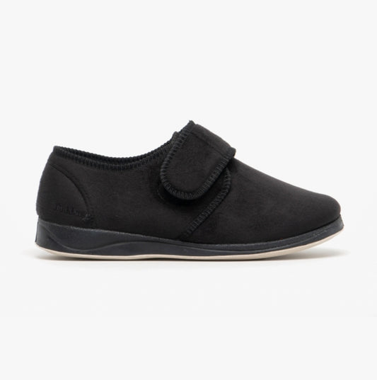 Padders CHARLES Mens Slippers Black