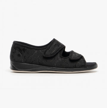 Padders LYDIA Womens Slippers Black
