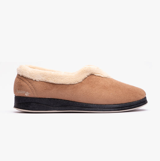 Padders CARMEN Womens (EE Fit) Full Slippers Camel
