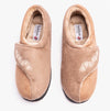 Padders HUG Womens (EE Fit) Touch Fasten Slippers Brown