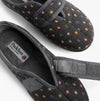 Padders CAMILLA Womens Touch Fasten Polka Dot Slippers Grey/Multi