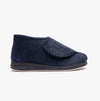 Padders CHERISH Womens (EE Fit) Touch Fasten Boot Slippers Navy