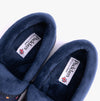Padders MELLOW Womens Full Slippers Navy Woven Spot