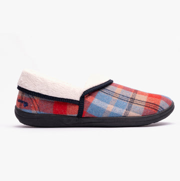 Padders MELLOW Womens (EE Fit) Full Slippers Blue Combi