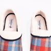 Padders MELLOW Womens (EE Fit) Full Slippers Blue Combi