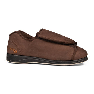Padders PETER Mens Touch Fasten Full Slippers Brown