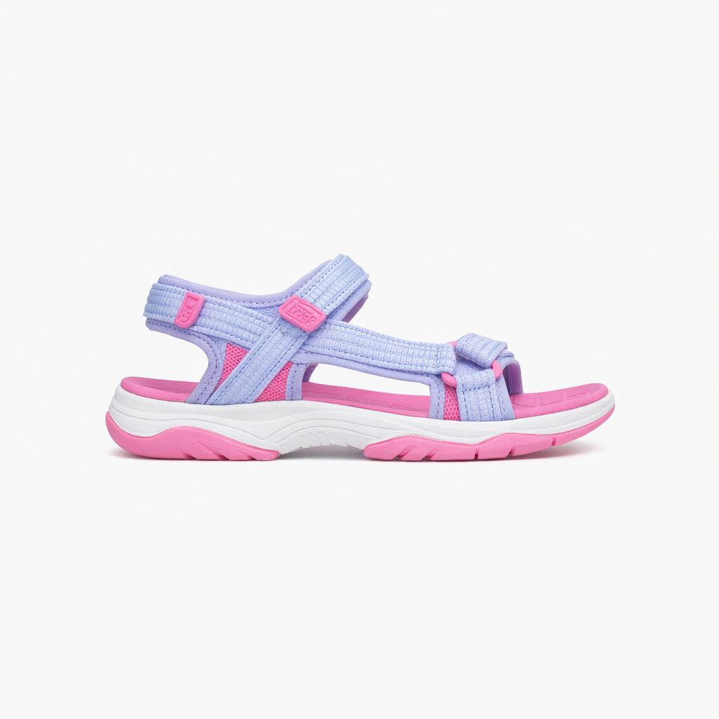 Skechers TREAD SEEKER Girls Ankle Strap Sandals Lavender/Pink