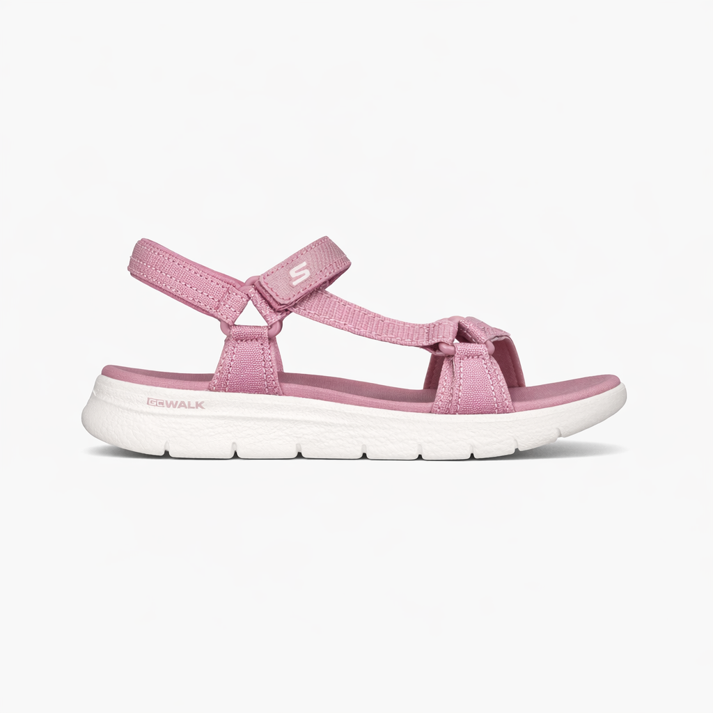 Skechers GO WALK FLEX SANDAL - SUBLIME Womens Ankle Strap Sandals Mauve/Pink