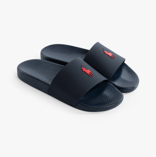 Polo Ralph Lauren POLO SLIDE Mens Sandals Navy/Red