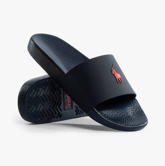 Polo Ralph Lauren POLO SLIDE Mens Sandals Navy/Red