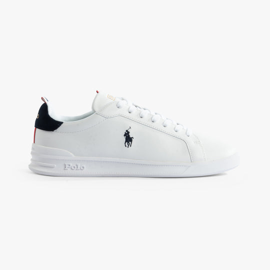 Polo Ralph Lauren Heritage Court II Mens Trainers White/Navy/Red