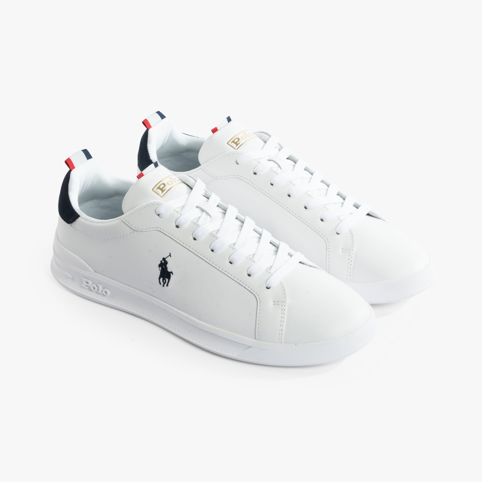 Polo Ralph Lauren HRT CT II Mens Trainers White/Navy/Red