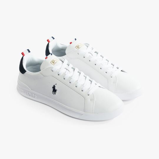 Polo Ralph Lauren Heritage Court II Mens Trainers White/Navy/Red