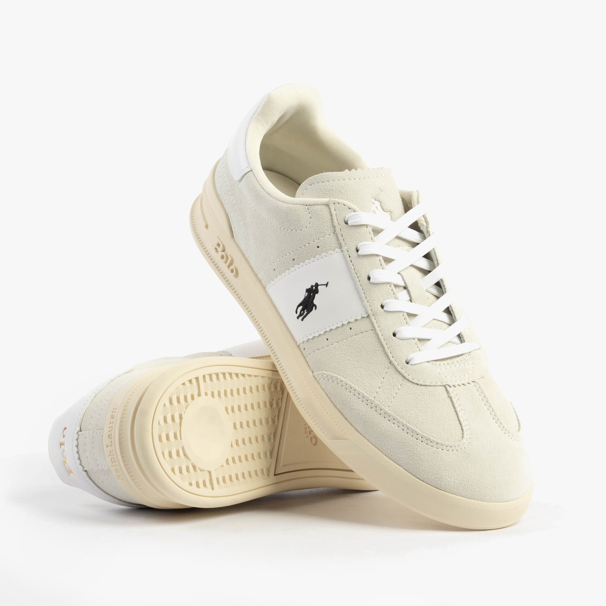 Polo Ralph Lauren HERITAGE AERA Mens Trainers Bianco/White