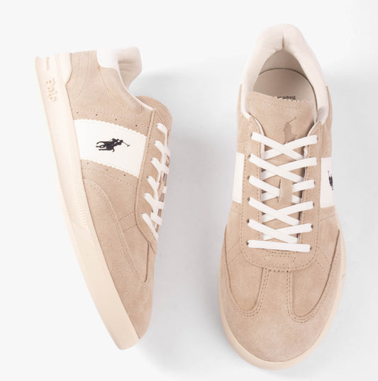 Polo Ralph Lauren HRT AERA Mens Trainers Milkshake/Deckwash White