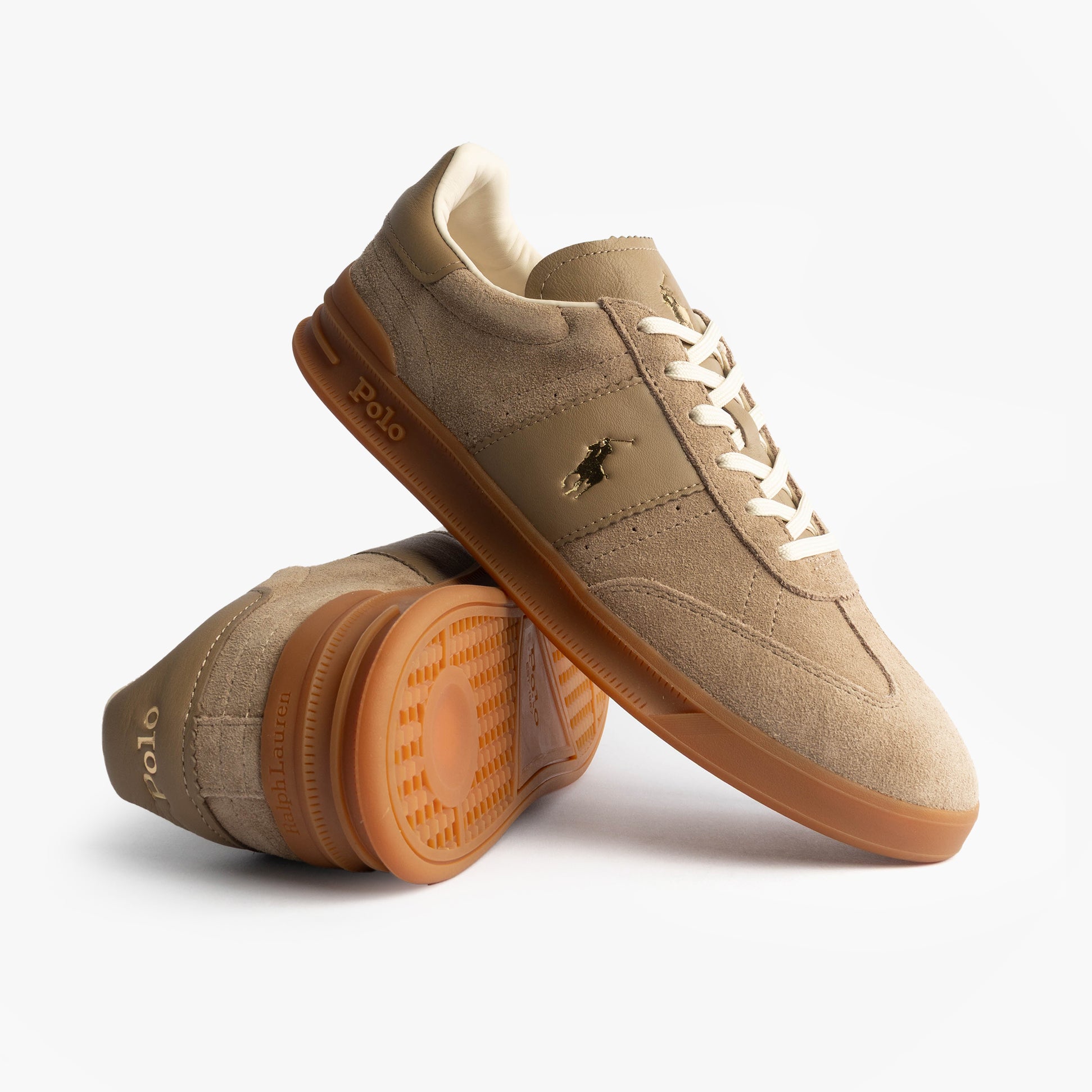 Polo Ralph Lauren Heritage Aera Mens Lace Up Suede Trainer Dirty Buck