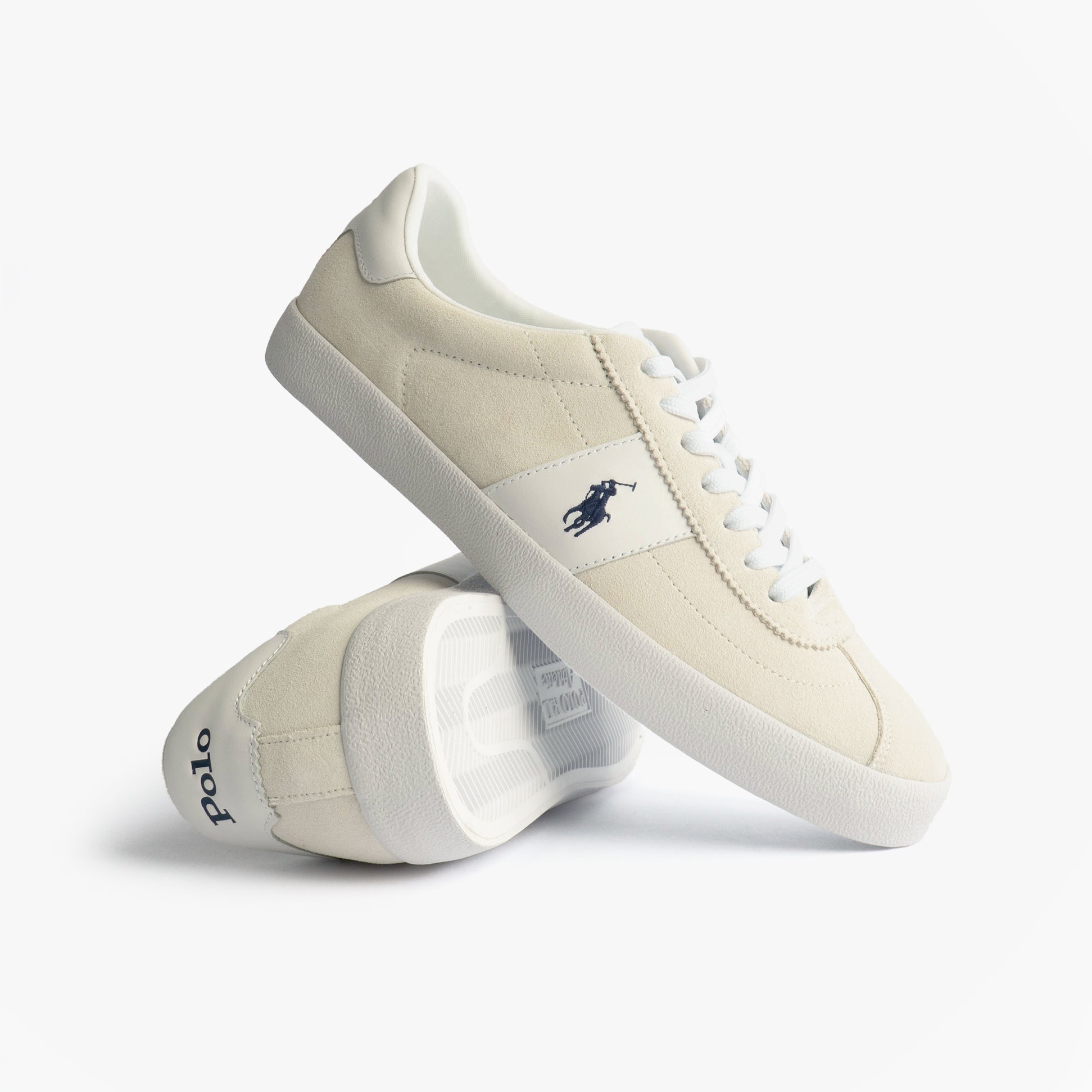 Polo Ralph Lauren COURT VLC Mens Trainers Bianco