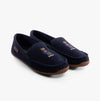 Polo Ralph Lauren BRENAN BEAR Mens Moccasin Slippers Navy Suede