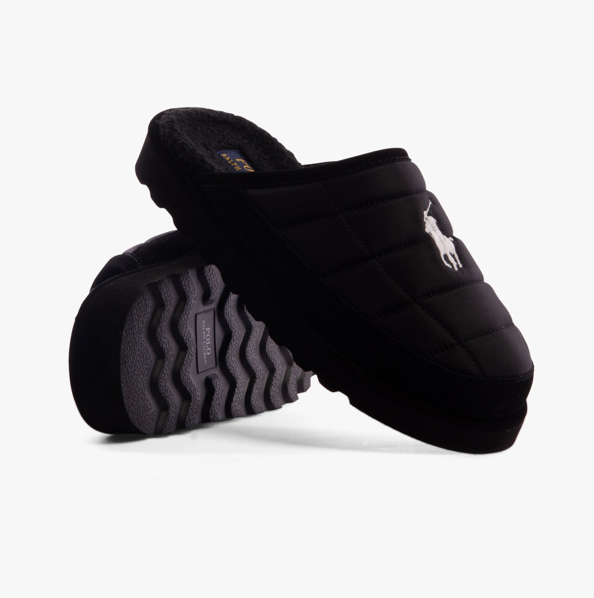 Polo Ralph Lauren READE SCUFF Mens Mule Slippers Black