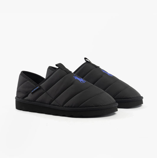 Polo Ralph Lauren EVERETT Mens Slippers Black Rc Nylon/Royal
