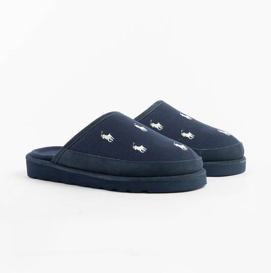 Polo Ralph Lauren RD SCFF II Mens Slippers Navy/Paper White