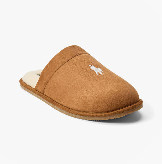 Polo Ralph Lauren KLARENCE Mens Mule Slippers Snff/Blackwatch/Cream