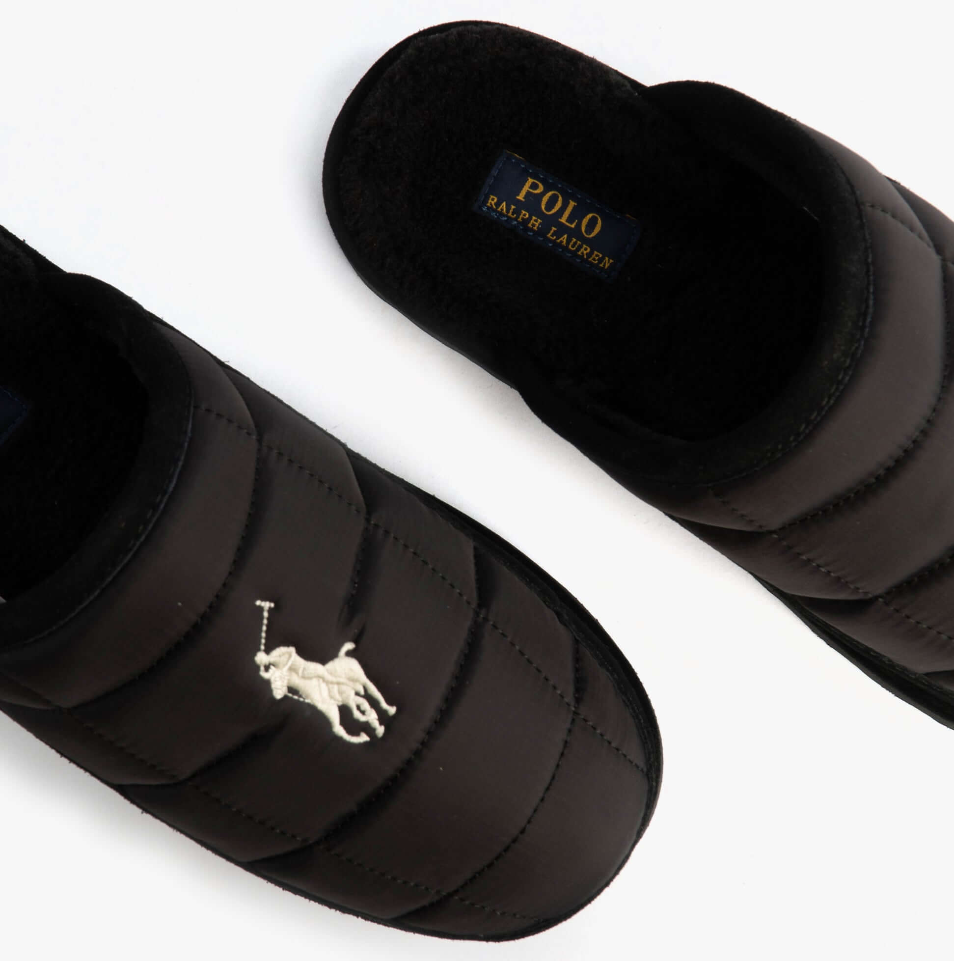 Polo Ralph Lauren READ SCFF II Mens Mule Slippers Black/Cream