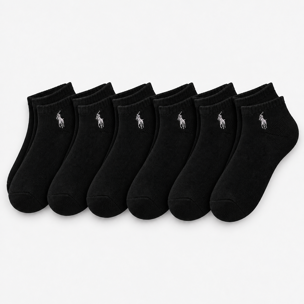 Polo Ralph Lauren Trainer Socks Mens Athletic Socks Black