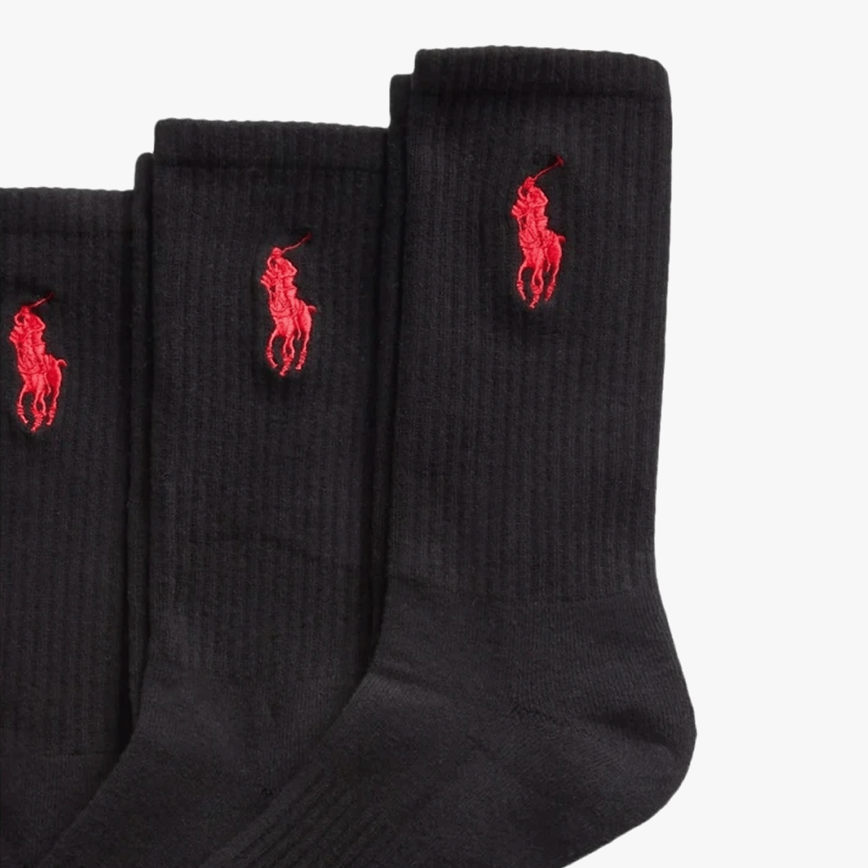 Polo Ralph Lauren EMBROIDBIGPP Mens Crew Socks Black