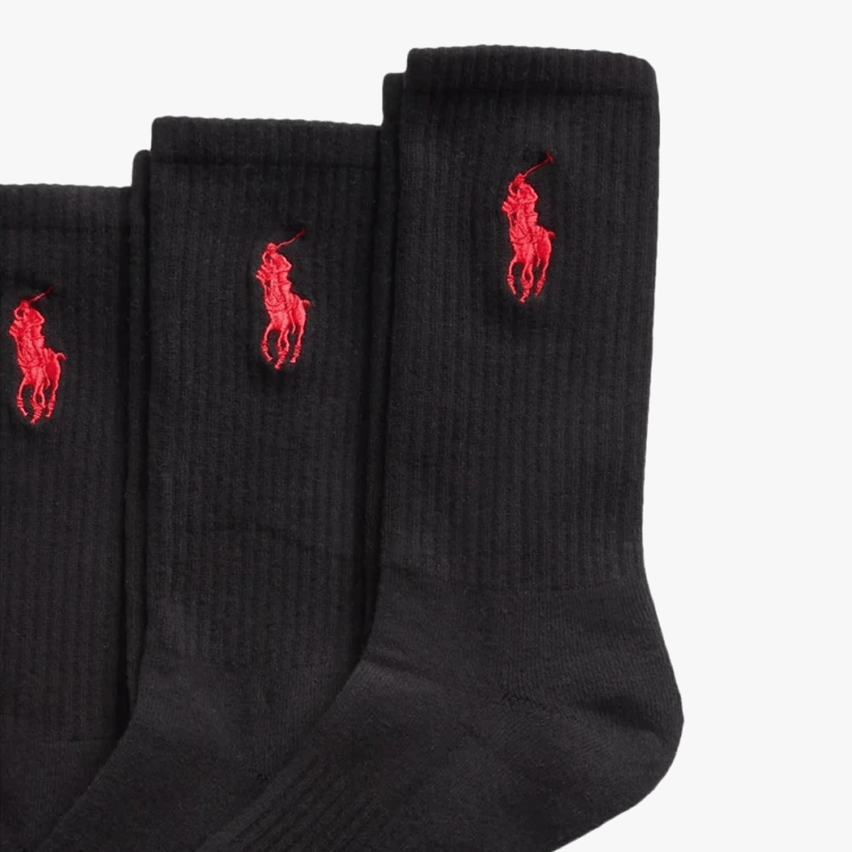 Polo Ralph Lauren EMBROIDBIGPP Mens Crew Socks Black