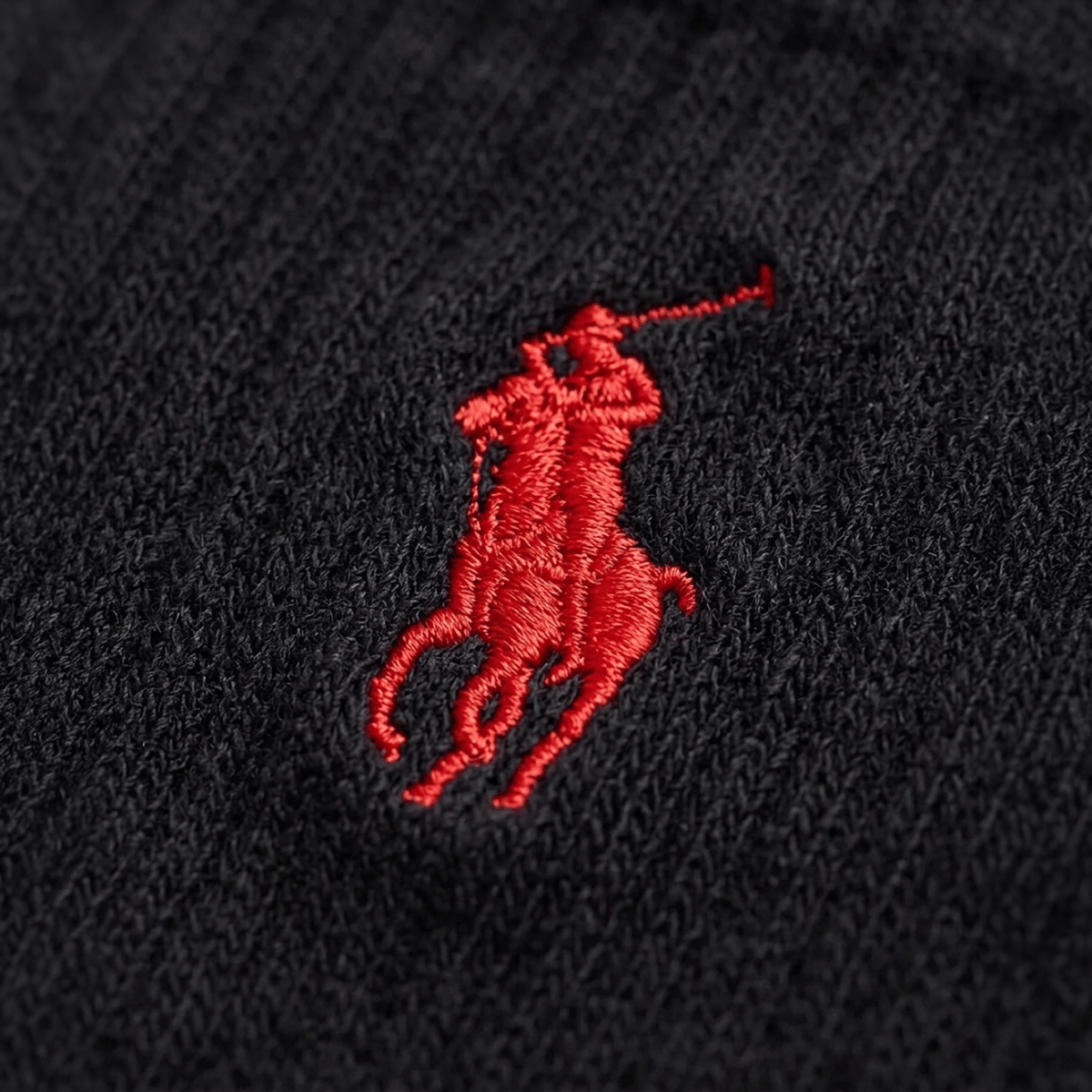 Polo Ralph Lauren EMBROIDBIGPP Mens Crew Socks Black