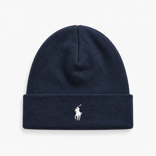 Polo Ralph Lauren SWEATER Mens Beanie & Scarf Navy Heather