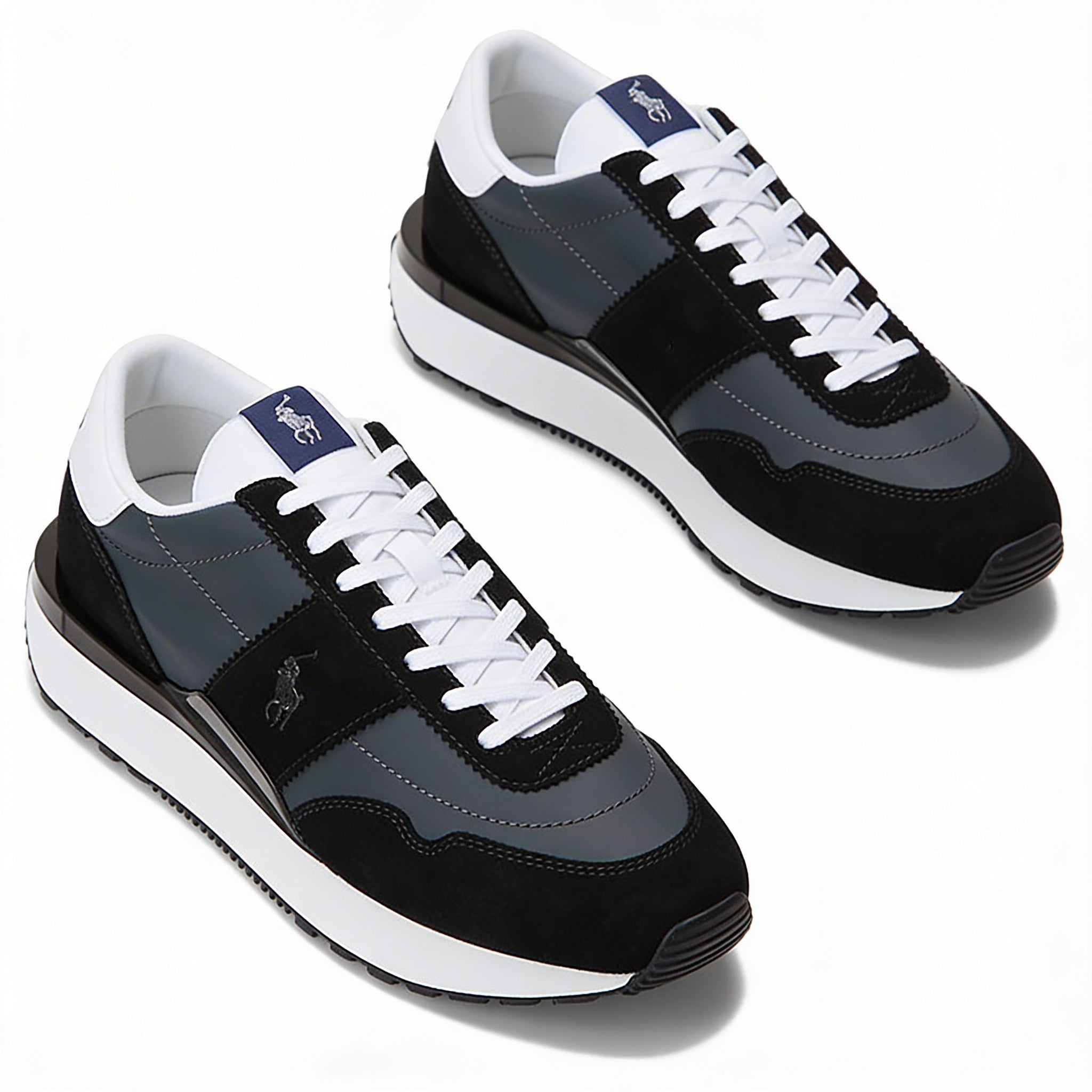 Polo Ralph Lauren TRAIN 89 PP Mens Casual Trainers Reflective Black