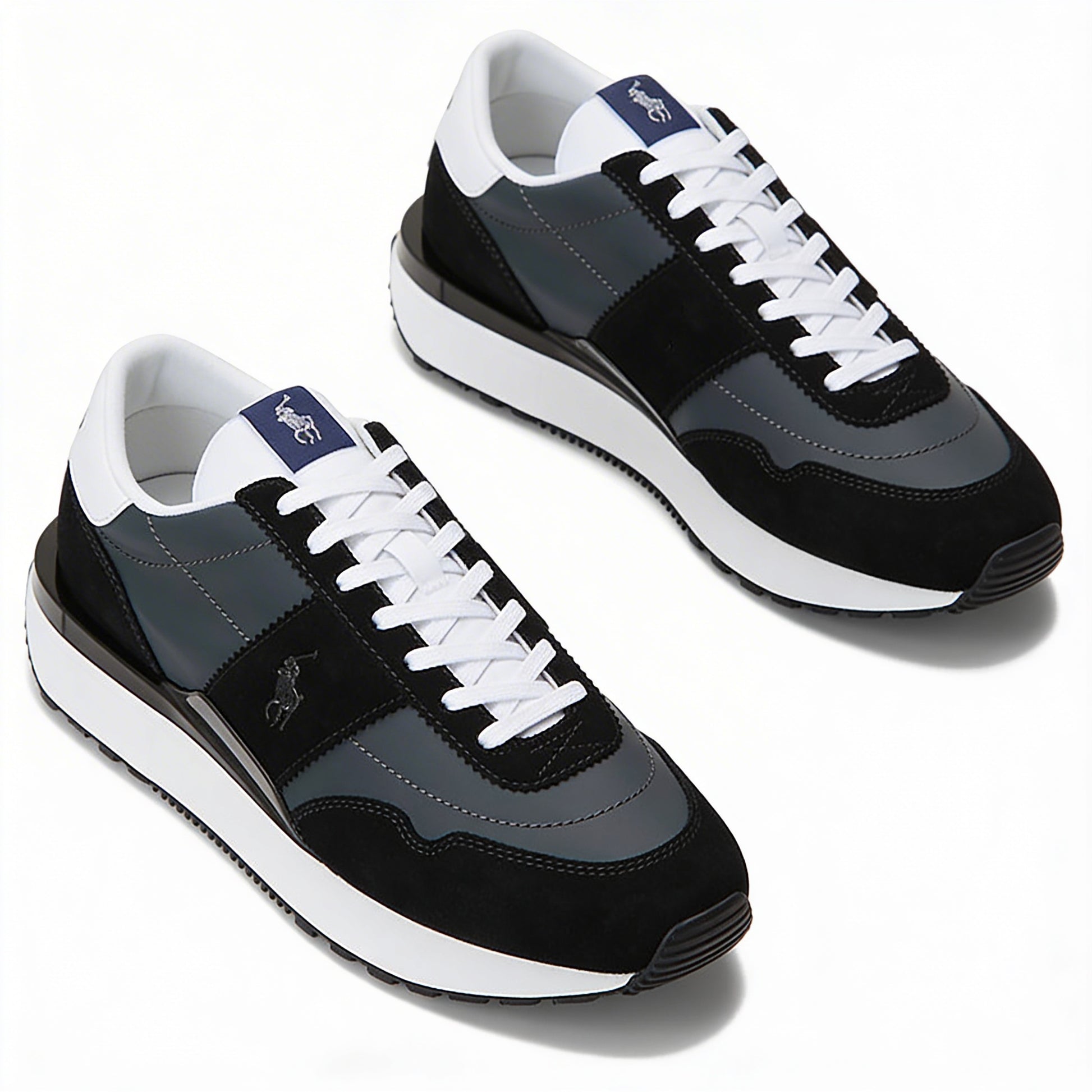 Polo Ralph Lauren TRAIN 89 PP Mens Casual Trainers Reflective Black