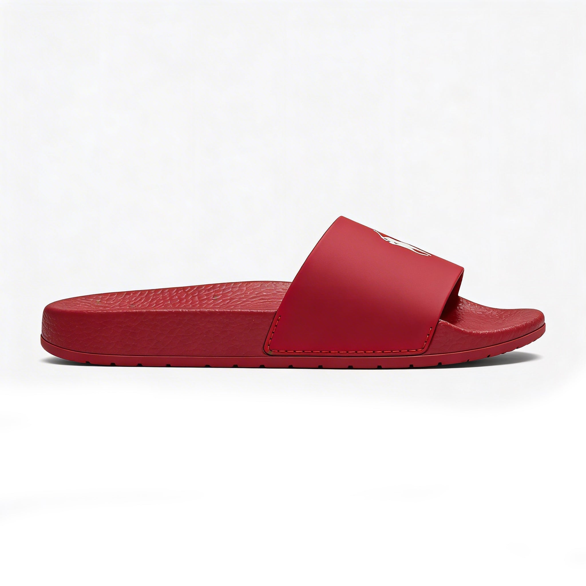Polo Ralph Lauren POLO SLIDE Mens Sliders Red/Deckwash White