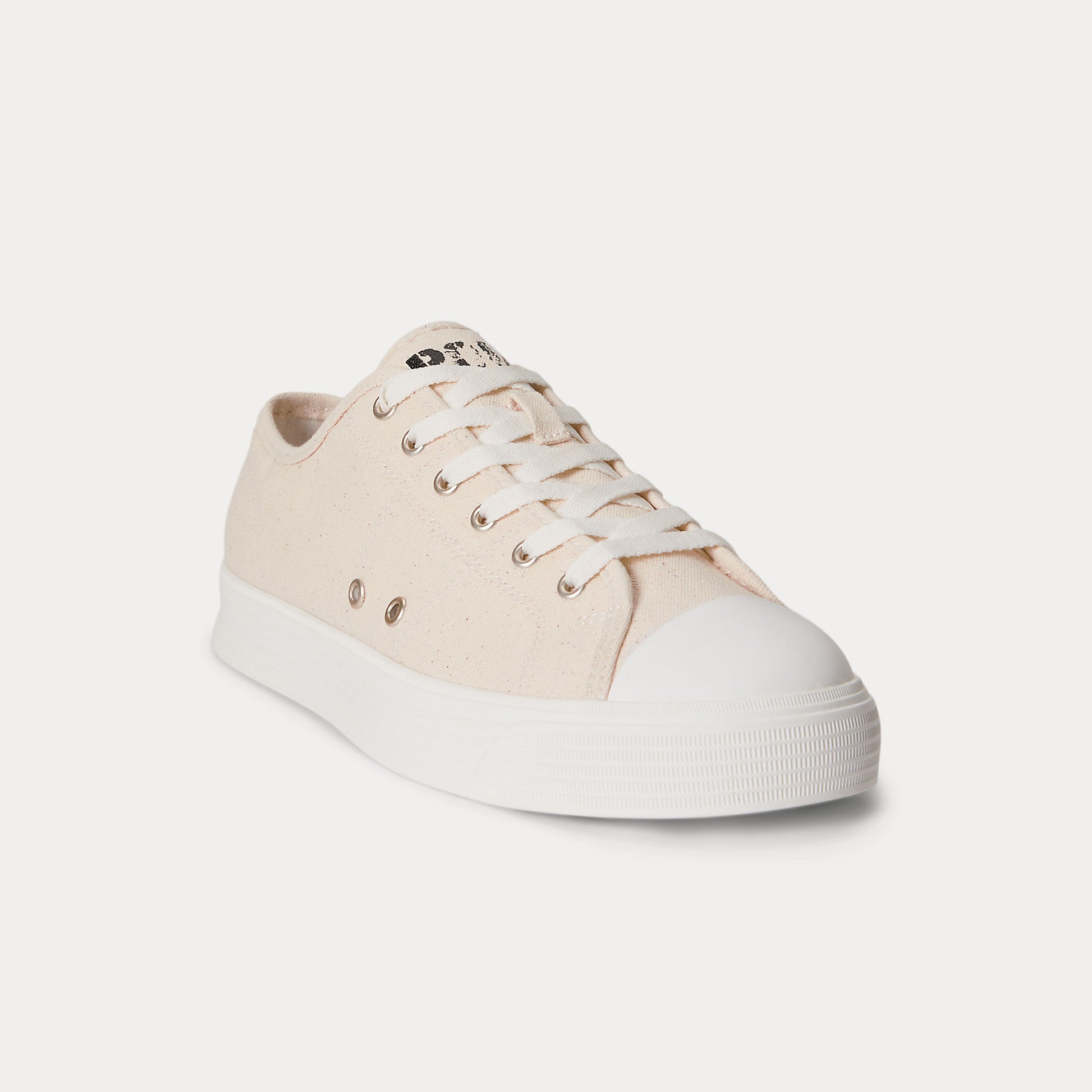 Polo Ralph Lauren AYERS LOW Mens Canvas Trainers Cream
