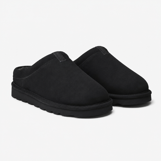 Polo Ralph Lauren READE CLOG Mens Mules Black Suede with Tonal