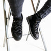 Popps 1961 MOD Mens Suede Boots Black