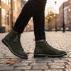 Popps 1961 MOD Mens Suede Boots Green