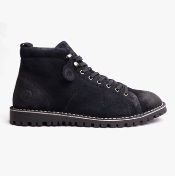 Popps 1961 MOD Mens Suede Boots Navy