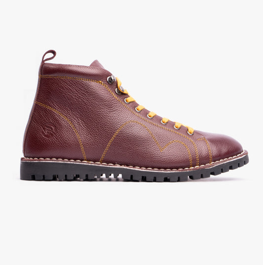Popps 1961 MOD Mens Leather Boots Oxblood