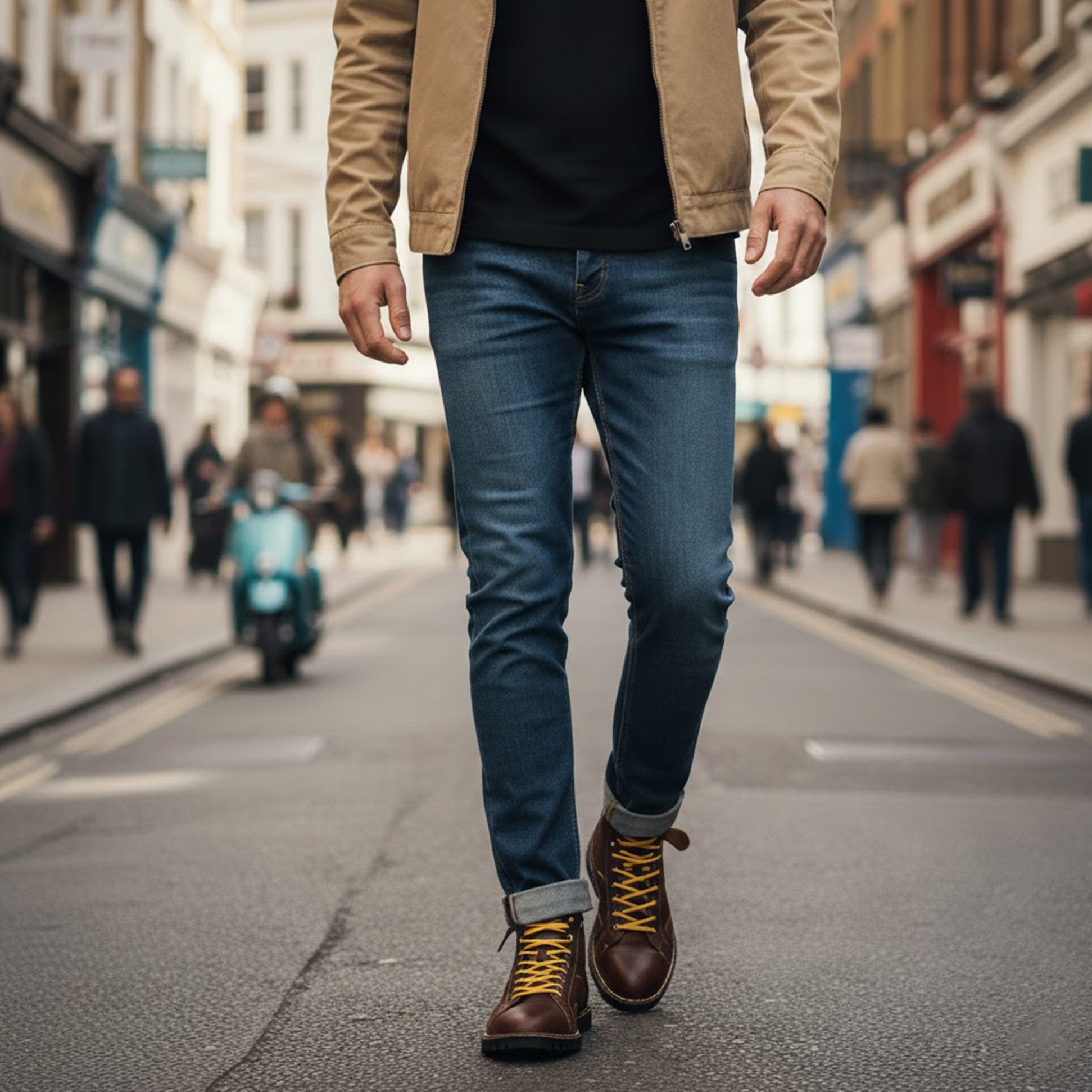 Popps 1961 MOD Mens Leather Monkey Boots Oxblood