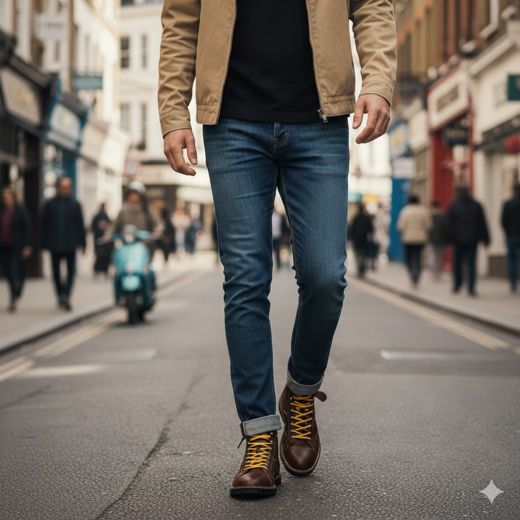 Popps 1961 MOD Mens Leather Monkey Boots Oxblood