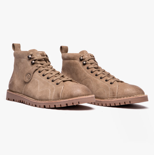Popps 1961 MOD Mens Suede Boots Sand