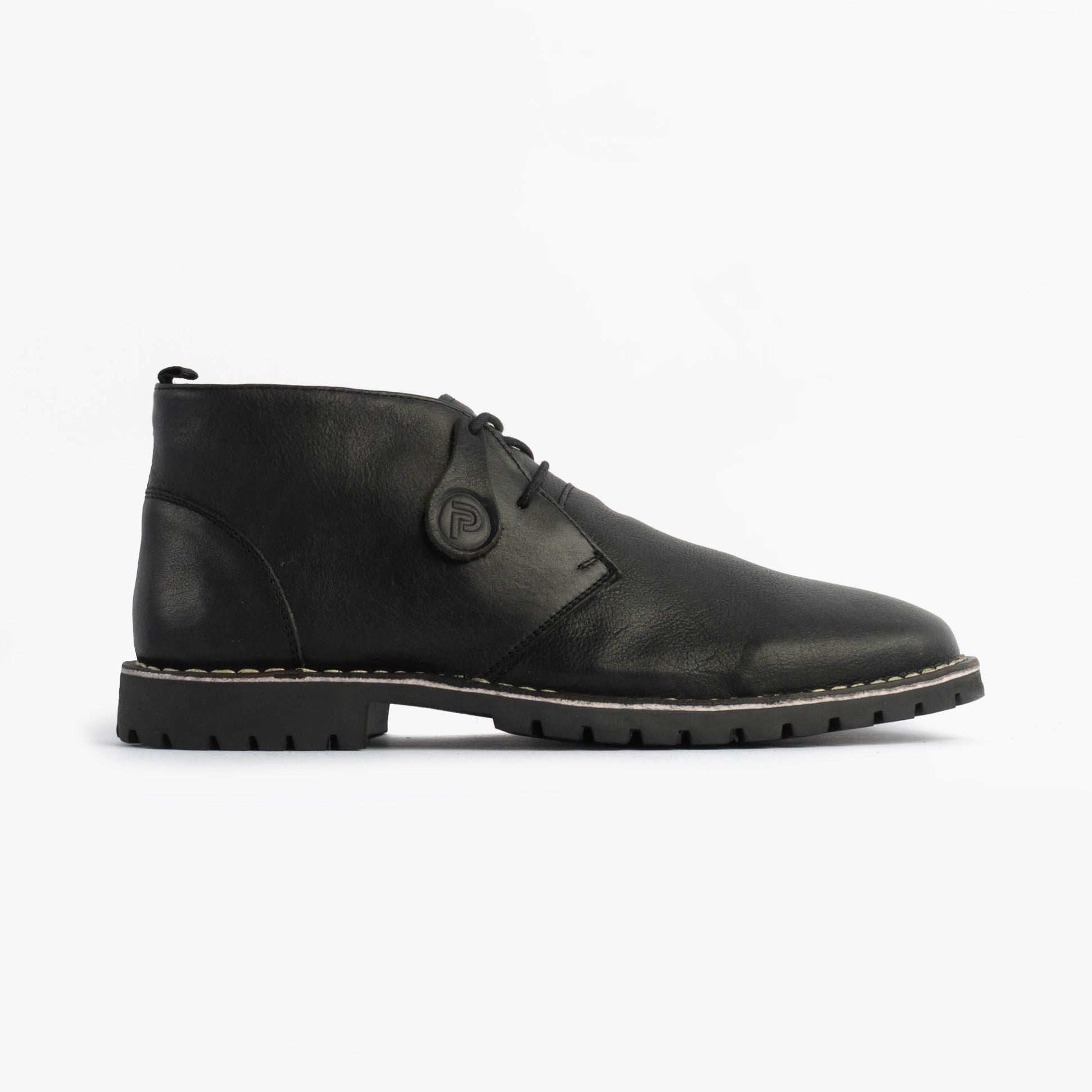 Popps COOPER Mens Desert Boots Black