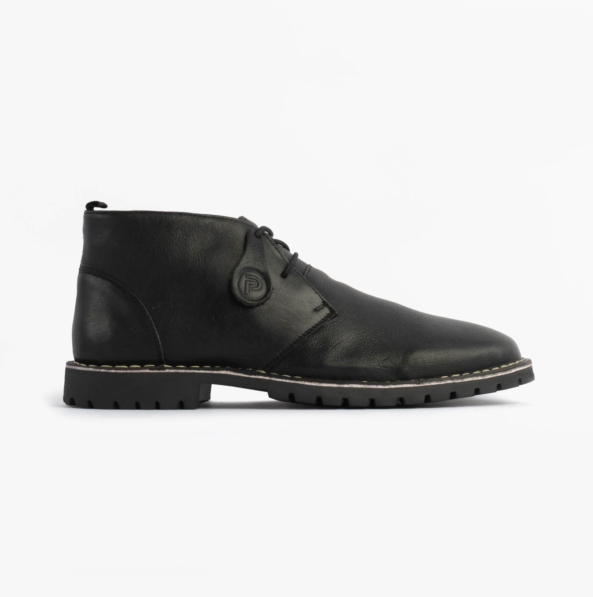 Popps COOPER Mens Desert Boots Black