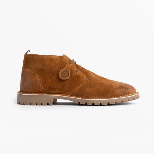 Popps COOPER Mens Desert Boots Cognac